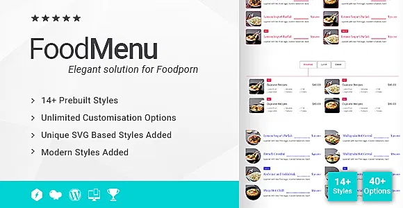 Ultimate Food Menu Addon for WPBakery Page Builder (formerly Visual Composer) WordPress Plugin