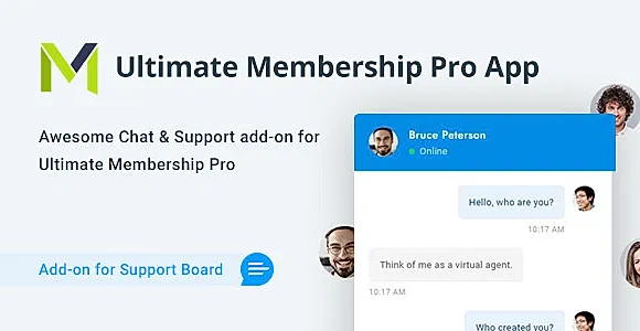 Ultimate Membership Pro Chat & Tickets App for Support Board