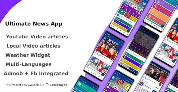 Ultimate News App (Video,Youtube,Weather,Survey)
