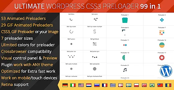 Ultimate WordPress Preloader PRO WordPress Plugin