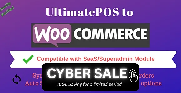 UltimatePOS to WooCommerce Addon (With SaaS compatible)
