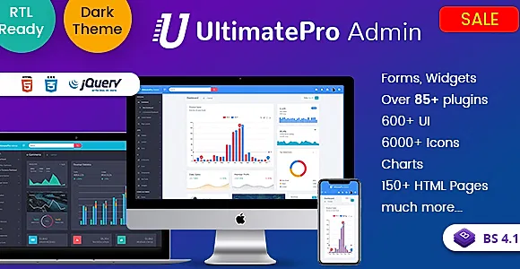 UltimatePro - Bootstrap 4 Admin Dashboard Templates and WebApps
