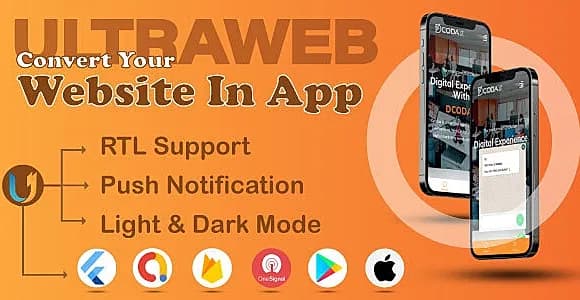 Ultra Web to App - Convert Website into App with Flutter  | Web View App | Website to mobile app