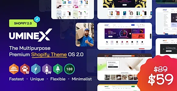 Uminex - Fastest Shopify 2.0 Theme
