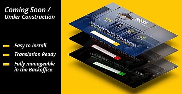 Under Construction - Coming Soon For Prestashop