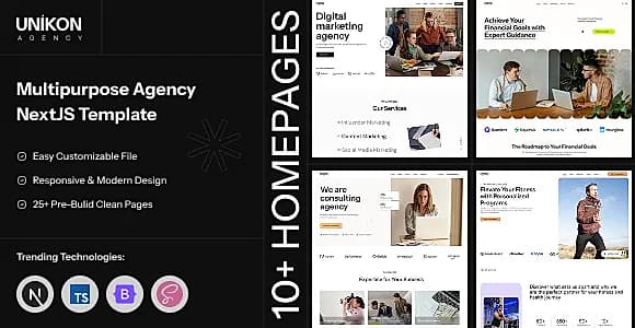 Unikon - Multipurpose Agency NextJS Template