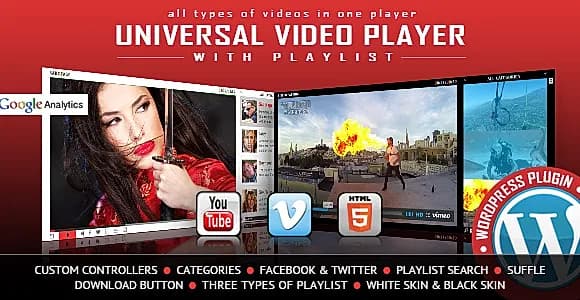 Universal Video Player - WordPress Plugin