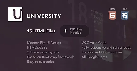 University – Education HTML Template