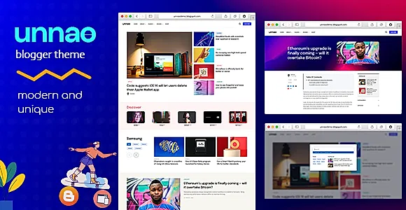 Unnao - Modern Blog & Magazine Blogger Theme