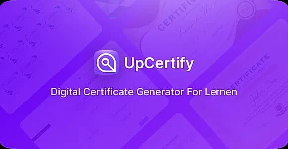 Upcertify - Laravel Digital Certificate Generator Addon