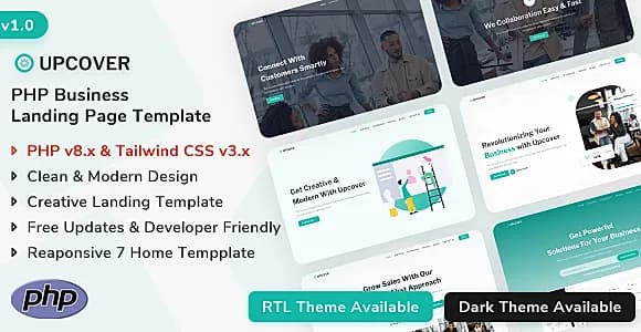 Upcover - PHP Business Landing Page Template