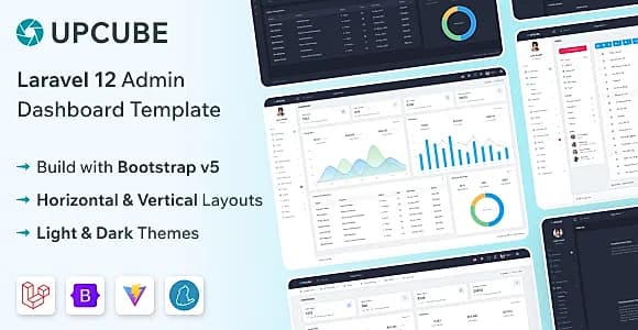 Upcube - Laravel 12 Admin & Dashboard Template