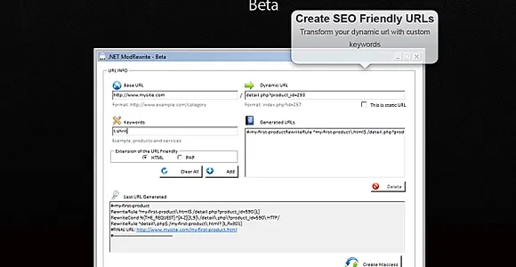 URL Rewrite Generator