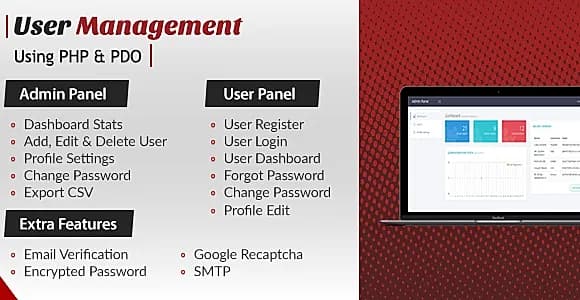 User Login Register and User Management