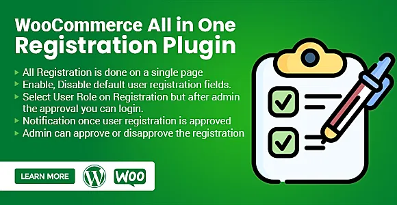 User Registration for WooCommerce – Custom Fields, Role Control & Approval