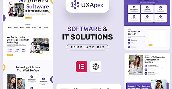 UXApex – IT Solutions & Services Company Elementor Template Kit
