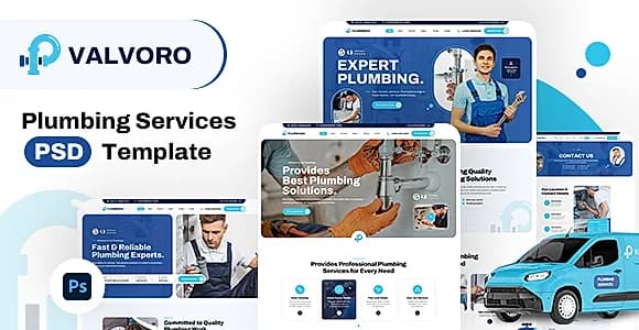 Valvoro - Plumbing Services PSD Template