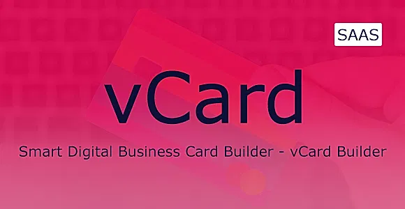 vCard SaaS - Digital Business Card Builder