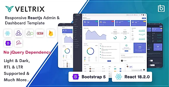 Veltrix - React Js Admin & Dashboard Template