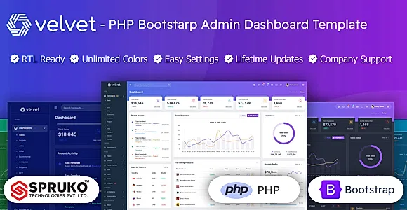 Velvet - PHP Admin Dashboard Bootstrap Template