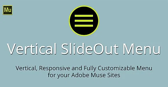 Vertical SlideOut Menu Adobe Muse Widget