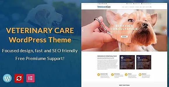 Veterinary Care WordPress Theme