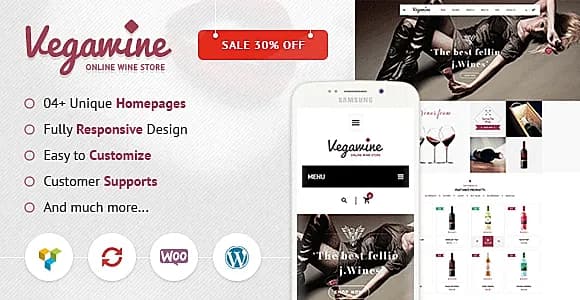VG Vegawine WordPress Theme