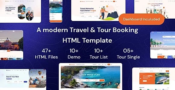 ViaTours - Travel & Tour Agency HTML Template