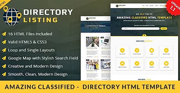 Viavi Directory Listing HTML  Template