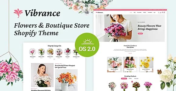 Vibrance - Florist & Flower Store Shopify 2.0 Responsive Theme