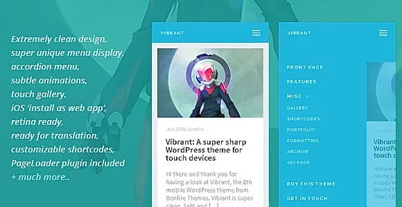 Vibrant WordPress Theme