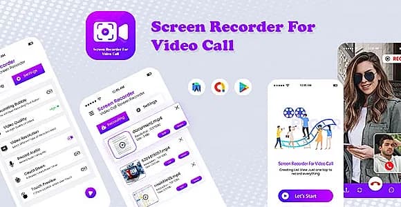 Video Call Recorder For WhatsApp - Video Call Recorder With Audio - Screen Recorder - Video Recorder