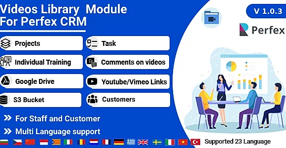 Video library module for Perfex Crm