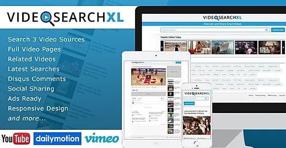 VideoSearchXL - Multi Source Video Search Engine