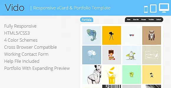 Vido - vCard HTML Template