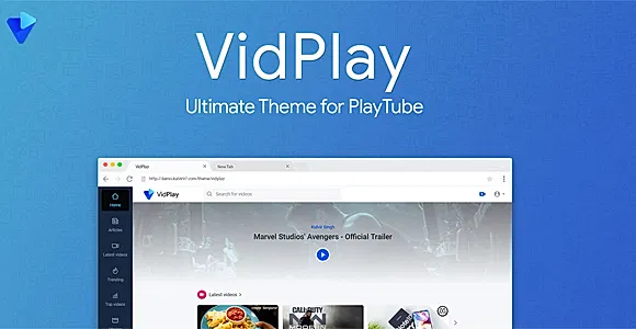 VidPlay - The PlayTube Theme