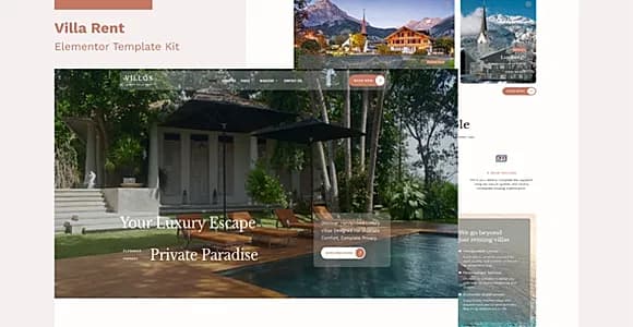 Villos - Villa Rental Elementor Template Kit
