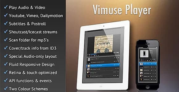 Vimuse - HTML5 Media Player