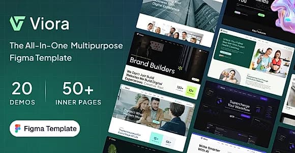 Viora - Multipurpose Figma Template Figma Template