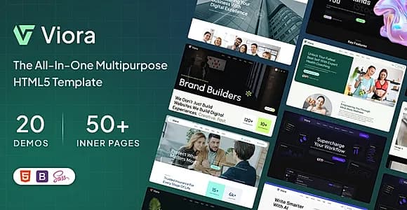Viora – The All-in-One Multipurpose HTML5 Template