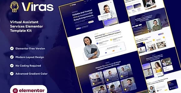 Viras - Virtual Assistant Services Elementor Template Kit