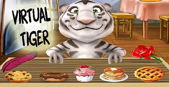 Virtual pet tiger template