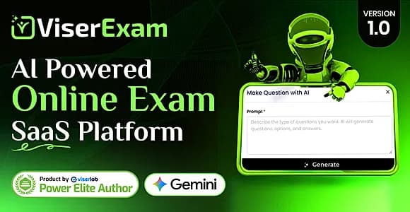 ViserExam - AI Powered Online Exam SaaS Platform