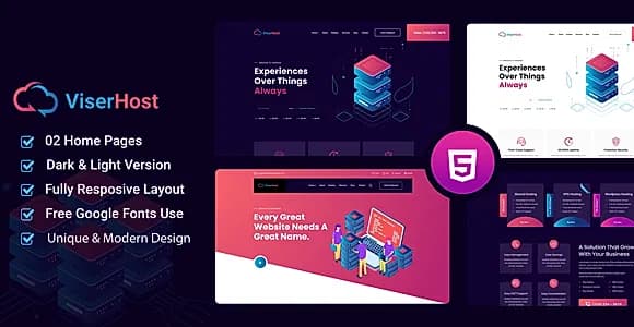 ViserHost - Hosting Business HTML Template