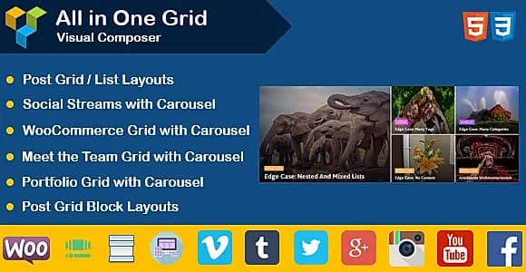Visual Composer - All in One Grid WordPress Plugin