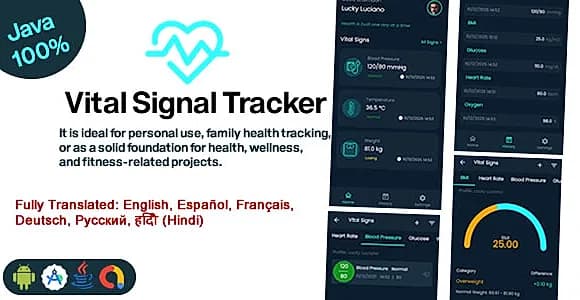 Vital Signs Tracker – Android App (Java, SDK 29–36)