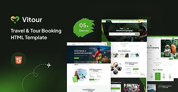Vitour - Travel & Tour Booking HTML Template