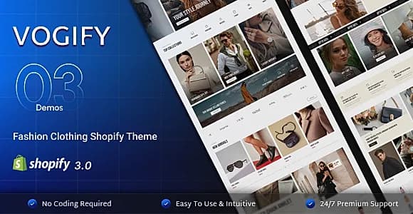 Vogify | Multipurpose Shopify Theme OS 3.0 (Theme Block)