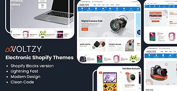 Voltzy - Premium Shopify Theme for Electronics Stores