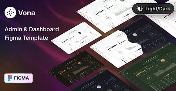 Vona - Figma Admin & Dashboard Template
